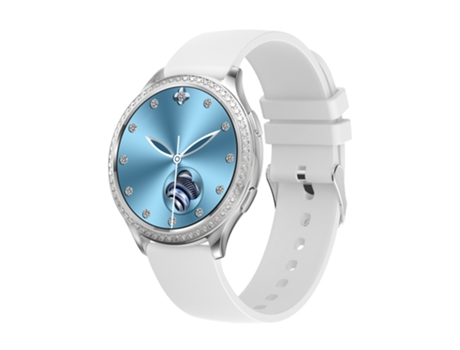 EKO 5.2 Reloj conectado con antirrobo y pulsera de silicona Blanco
