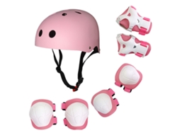 Kklv-Equipo de protección infantil 7 en 1: Casco, rodilleras, códigos, muñequeras ajustables para patinete, monopatín, niños