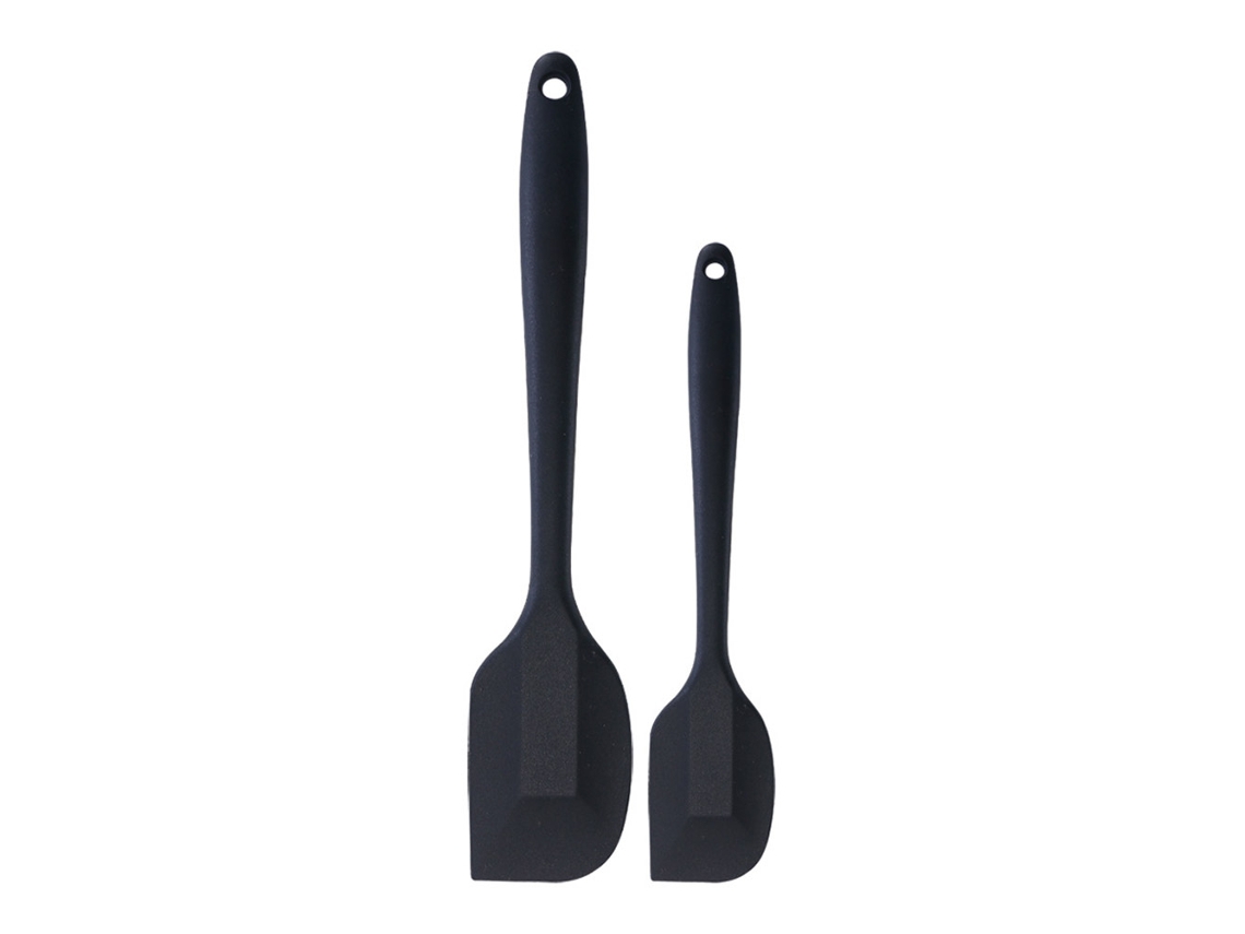 Espátula De Silicona Con Mango Largo Para Pasteles Y Postres, Utensilio De Cocina (negro)