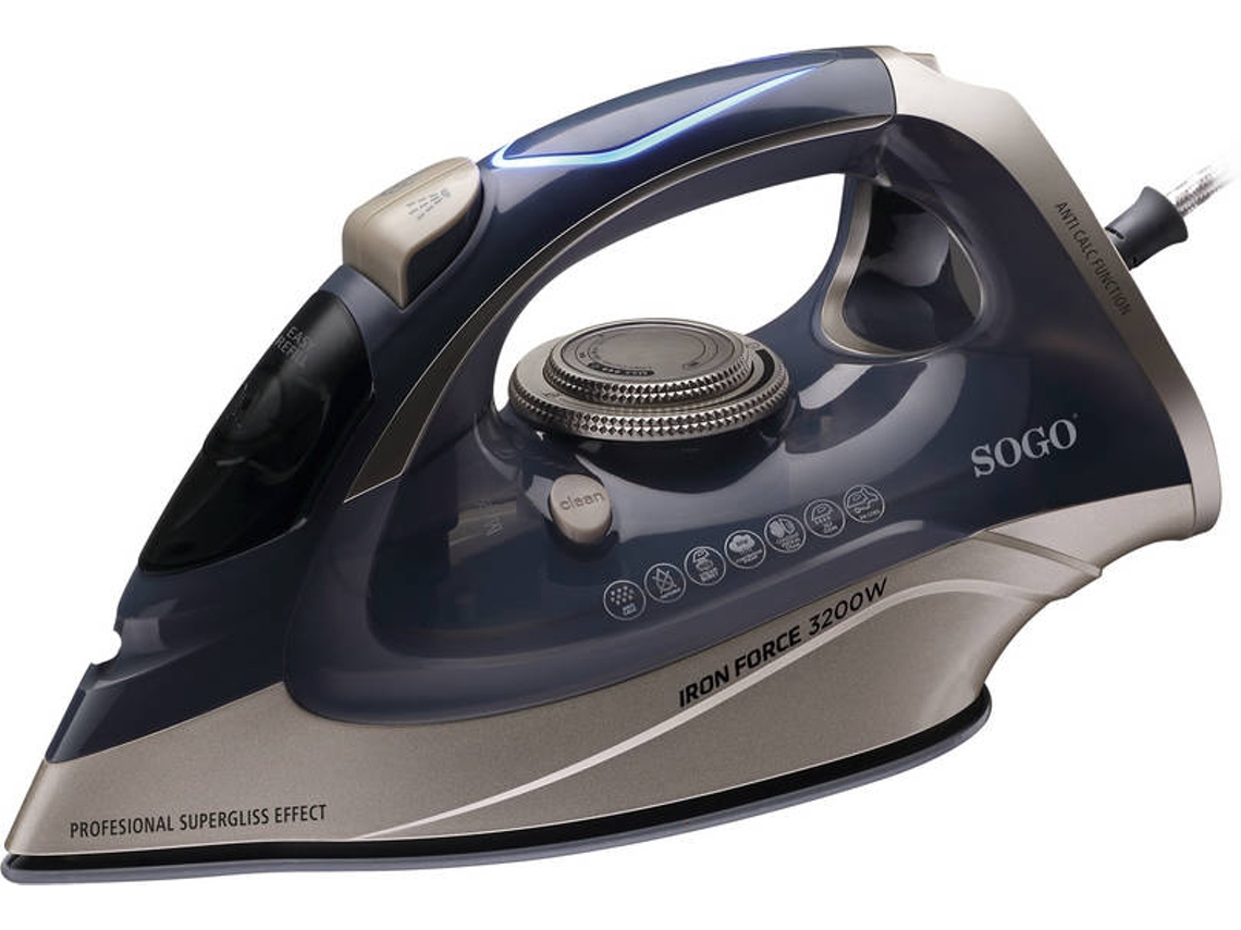 Plancha a Vapor SOGO PLA-SS-6395 3200W (Cerámica)