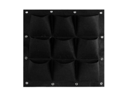 Bolsa de cultivo vertical con 9 bolsillos para jardín de pared