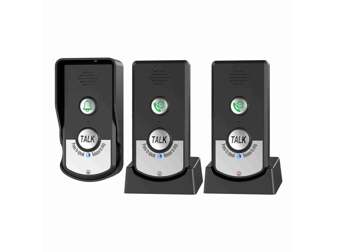 Timbre Inalámbrico Inteligente Con Intercomunicador, Recargable, Con Alcance De 1000 M Y 3 Niveles De Volumen Para El Hogar.