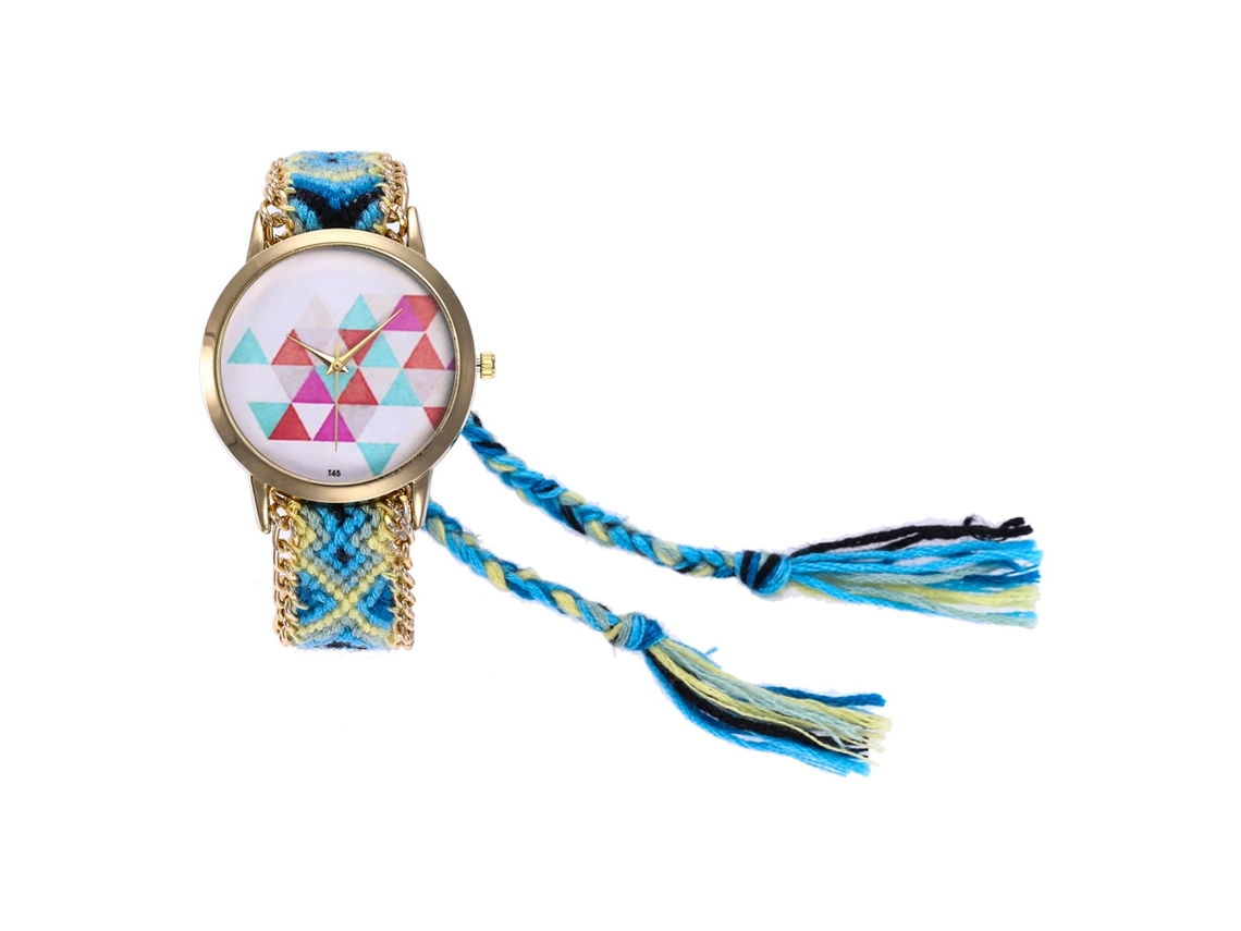 Reloj De Pulsera Moderno Para Mujer Con Esfera Redonda, De Cuarzo Color Oro.