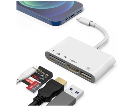 Adaptador de Iluminación Usb para Hdmi CHRONUS HDMI0117-Y1 Blanco