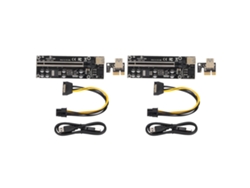 Baoj-2026tarjeta Riser Pcie 1x Para 16x Com 8 Capacitores E Conector 6pin Para Win E Os X