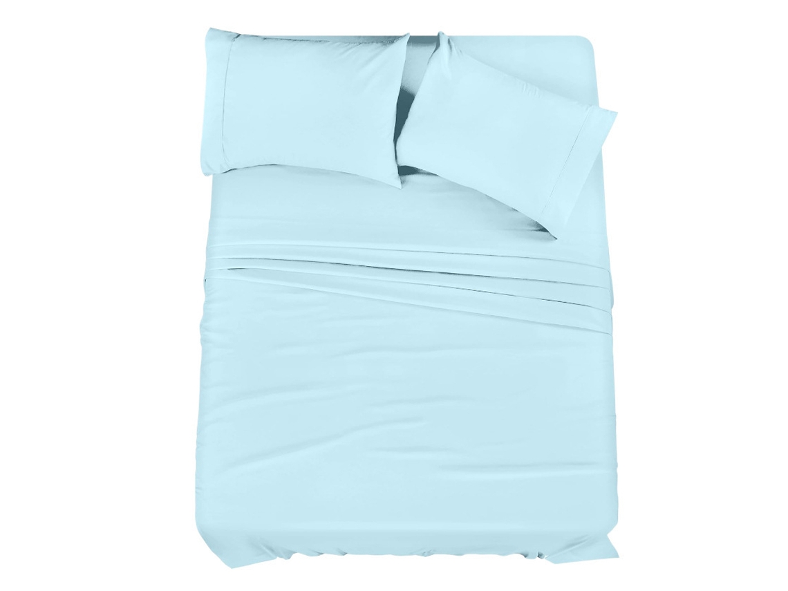 Juego De Sábanas Queen 4 Piezas Algodón Long Staple Percale, Ajustables Hasta 15 De Profundidad - Mineral