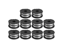 Juego de 10 carretes de hilo Black & Decker GH700 GH710 GH750 P6T para cortacéspedes