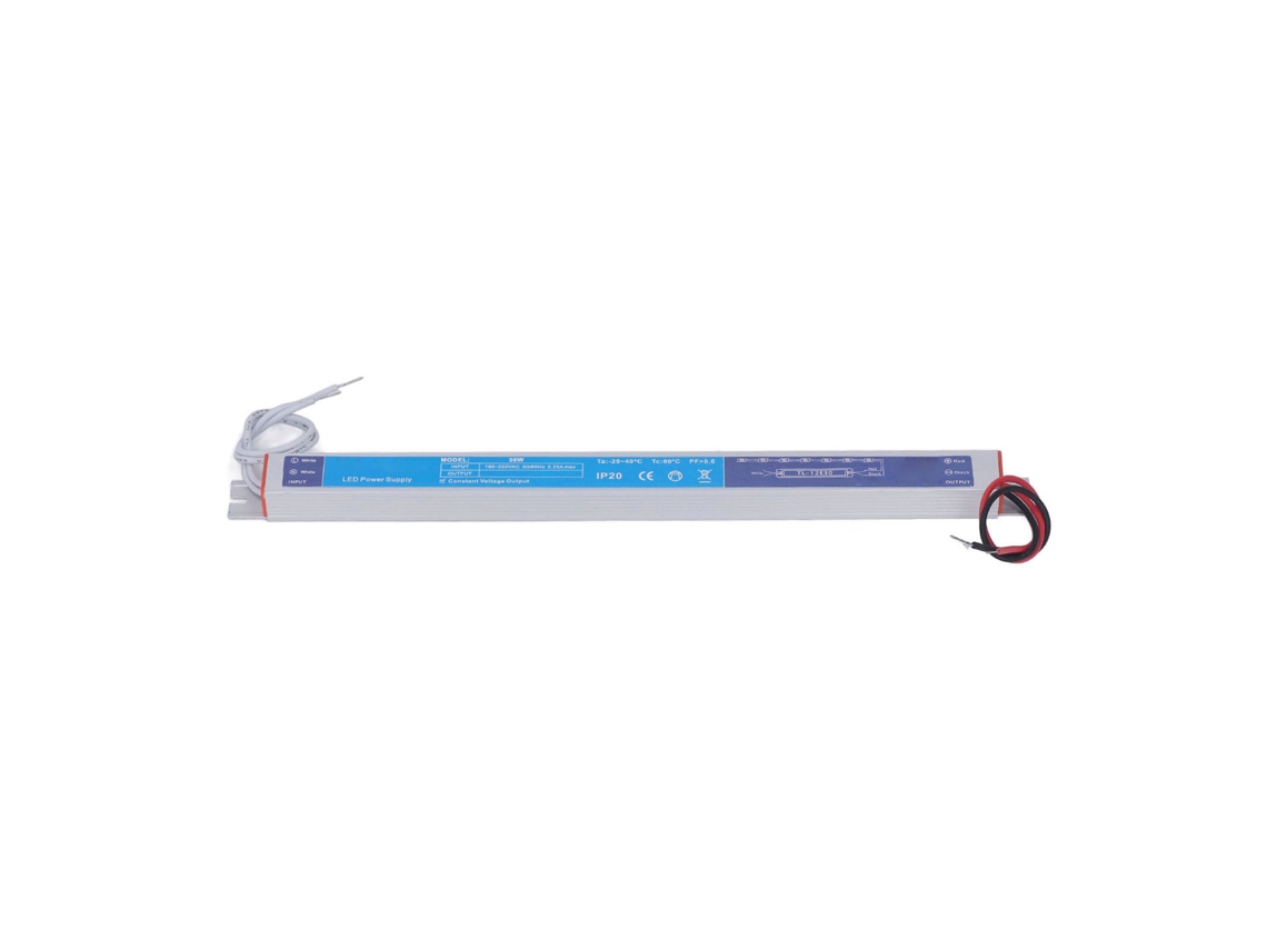 Fuente De Alimentación Led De 12 V 2,5 A 30 W Con Transformador Y Protección Ip20 Para Tiras Led.