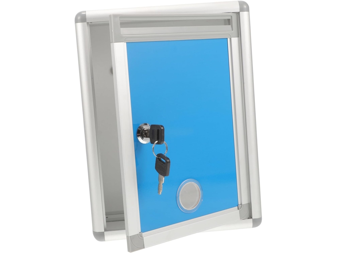 Buzón De Quejas Pequeño Para Montaje En Pared, 22 X 10 X 28,5 Cm, Con Cerradura, Aleación De Aluminio Duradera.