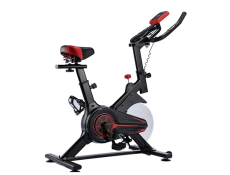 Bike de apartamentos giratorios - O’Fitness - Compter 5 Funciones - Rueda internacional: 6 kg Compacto y robusto Negro y rojo TRENDYFLAIR