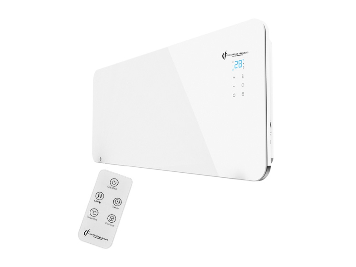 Radiador Eléctrico De Pared De Vidrio Sorimo Sannover 2000 W Blanco