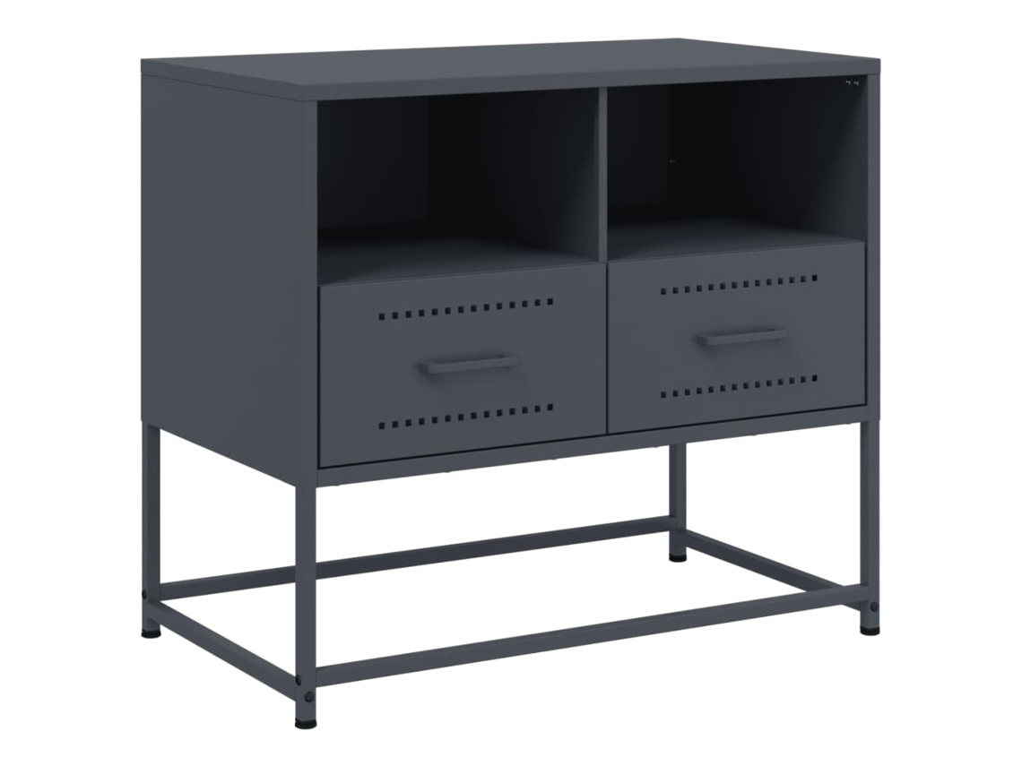 Maison Exclusive - Mueble Para Tv De Acero Gris Antracita 68x39x60,5 Cm