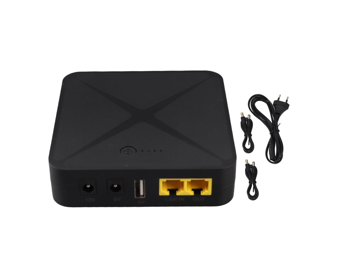 Mini Ups Con Batería De Respaldo De 8800 Mah Y Puerto Poe De 48 V Para Router, Cámara Y Módem.