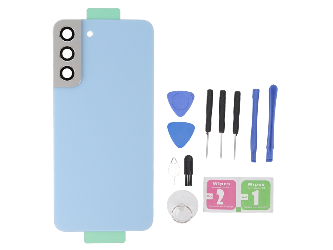 Panel De Tapa Trasera De Vidrio De Repuesto Para Samsung Galaxy S22 Plus S906u S906f Azul