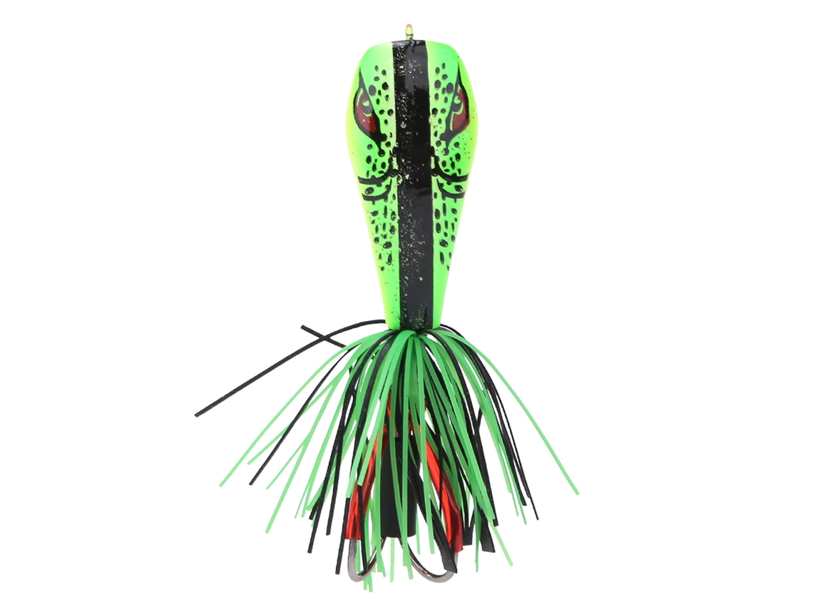 Señuelo De Pesca Artificial Con Forma De Rana, Duro, De 5,5 Cm, Para Superficie, Con Cabeza De Serpiente Simulada.