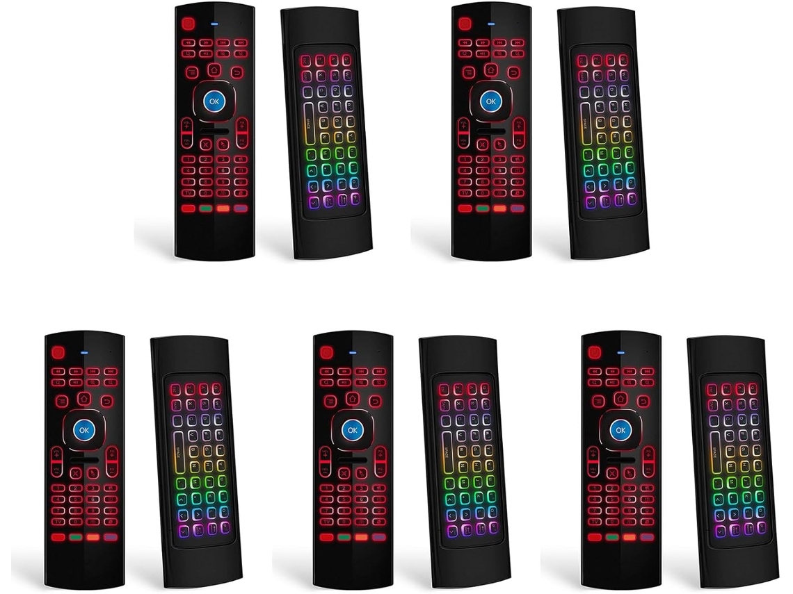 5x Air Mouse Box Android Tv Mini Teclado Control Remoto
