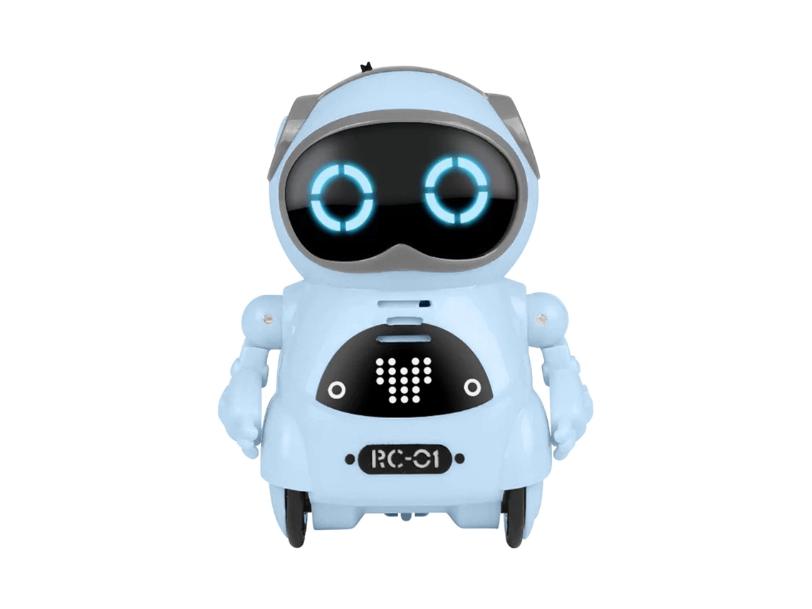 Pocket Rc Robot Hablando Diálogo Interactivo Reconocimientos De Voz Grabar Cantar Bailar Azul Gertiz