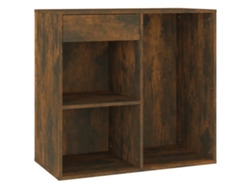 Maison Exclusive - Armario De Maquillaje Madera Color Roble Ahumado 80x40x75 Cm