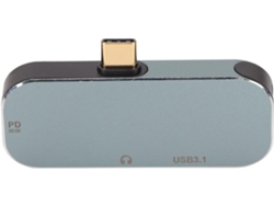 Título: Hub Con Puertos Intercambiables En Caliente Para Carga De 10 Gbps Y 100 W, 3 Puertos Usb Para Auriculares, Macos