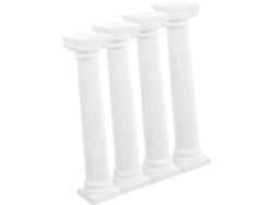 Columnas Romanas Inoomp, 4 Piezas, Pequeñas Columnas Cuadradas Hechas De Material, Ideales Como Atrezzo Para Películas