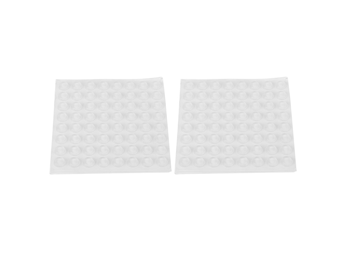 128 Piezas Alfombrillas De Silicona Autoadhesivas Transparentes Antideslizantes Para Muebles 12x4mm