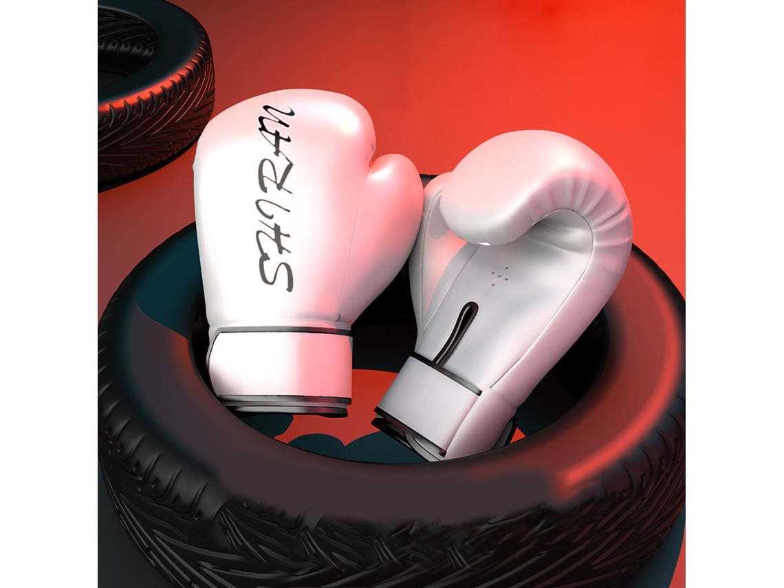 Yncm-guantes De Boxeo Profesionales Sanda Thai Para Entrenamiento Con Saco De Arena - Niños Y Adultos, 8 Oz, Color Blanco