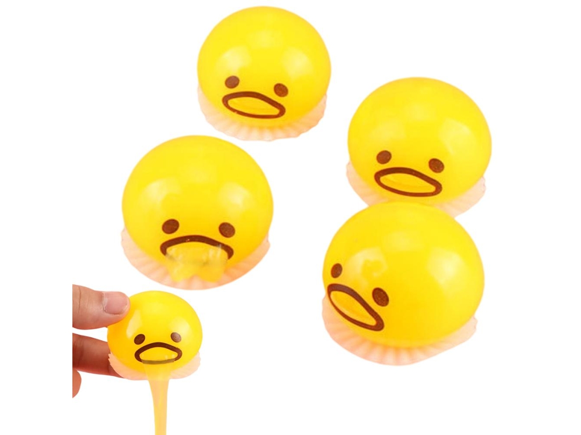 4pcs Huevos De Estrés Succión Vomito Antiestrés Pelotas Juguetes Sensoriales Truco Chiste Regalo Para Niños