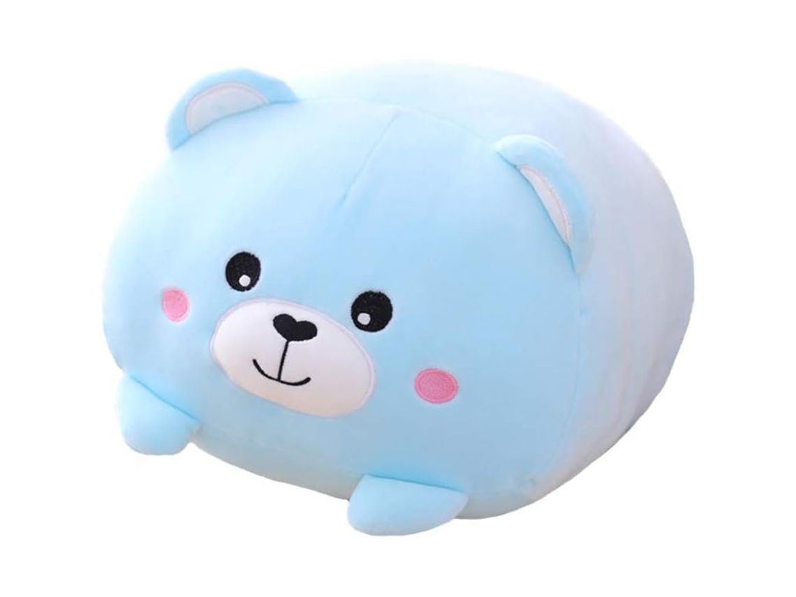 Oso Peluche Suave Almohada Cilíndrica Para Niños, Almohada Kawaii Para Dormir (20cm)