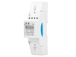 Medidor Eléctrico Digital Monofásico 220v 2p Para Riel Din 20(80)a Kwh