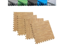 Tatami Puzzle 1cm 60x60cm Pack de 4 Unidades Parquet Marrón Jowy (t60 4)