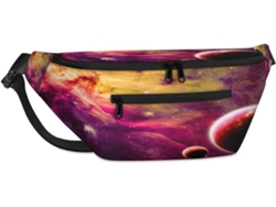 Bolso de hombro unisex Tropicallife con estampado de galaxia y planeta, 38 x 25 x 19 cm, diseño impermeable.