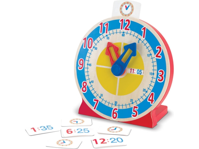 Juguete Educativo MELISSA & DOUG Turn & Tell Wooden Clock