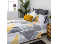 Juego de Sábanas COTTON ARTEAN Geka (Gris - Cama de 90 cm - Algodón)