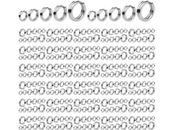 Juego de 500 Anillos de Pesca de Acero Inoxidable, Resistentes, Duraderos y Fáciles de Usar Gokoco
