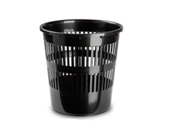 Papelera Redonda 27,5 Cm Negra