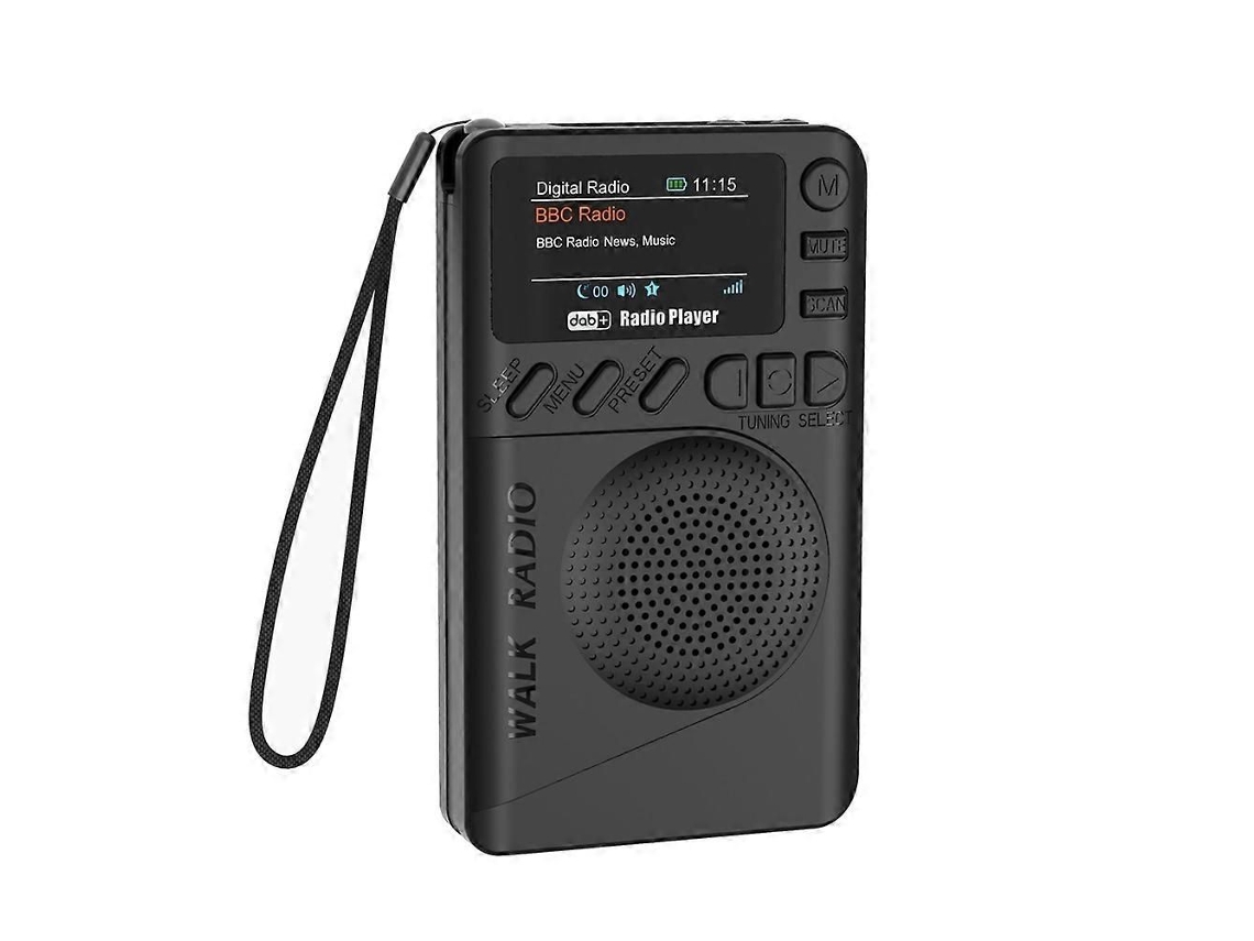 Mini radio FM digital con auriculares, radio portátil GOKOCO