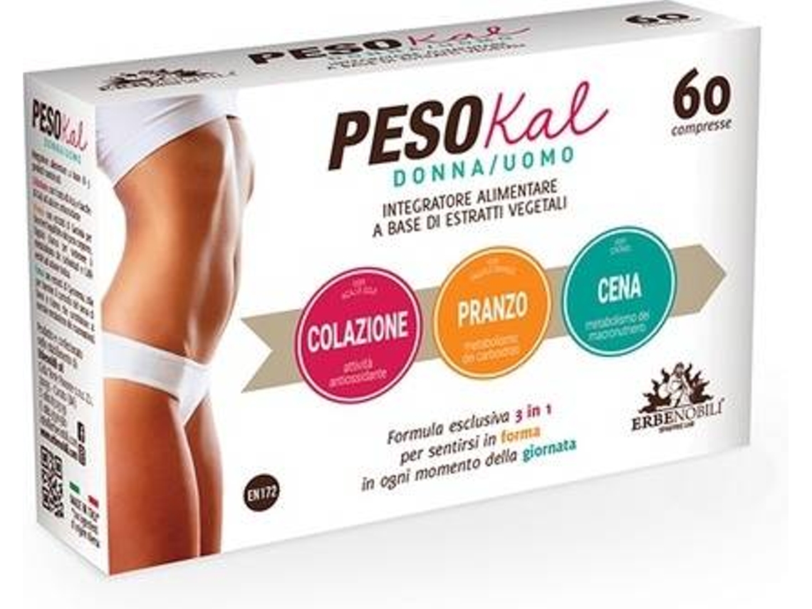 Complemento Alimentar ERBENOBILI Pesokal Mulher / Homem (60 comprimidos)