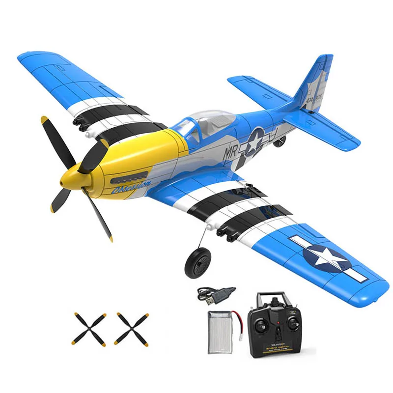(azul) Avión Teledirigido, Equipado Con Sistema De Estabilidad Xpilot, Vuelo Acrobático Con Un Solo Botón.