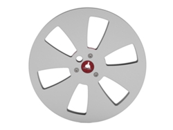 Carrete De Cinta Vacío De Aleación De Aluminio De 1/4" (7 Pulgadas) Con 6 Orificios Para Máquina De Grabado Teac, Color Plata.