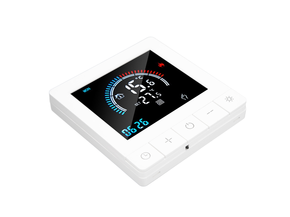 Termostato Inteligente Para Calefacción De Suelo Con Pantalla Táctil, Control Remoto Wifi Y Enlace Ac90-240v 3a