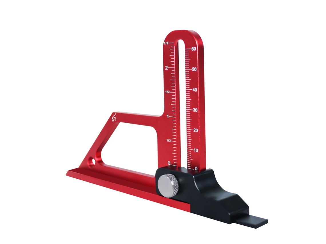 Ferramenta De Medição De Profundidade Para Serra De Mesa Ajustável 0-60mm Com Escalas Métricas E Imperiais Para Carpintaria E Manuais Diy