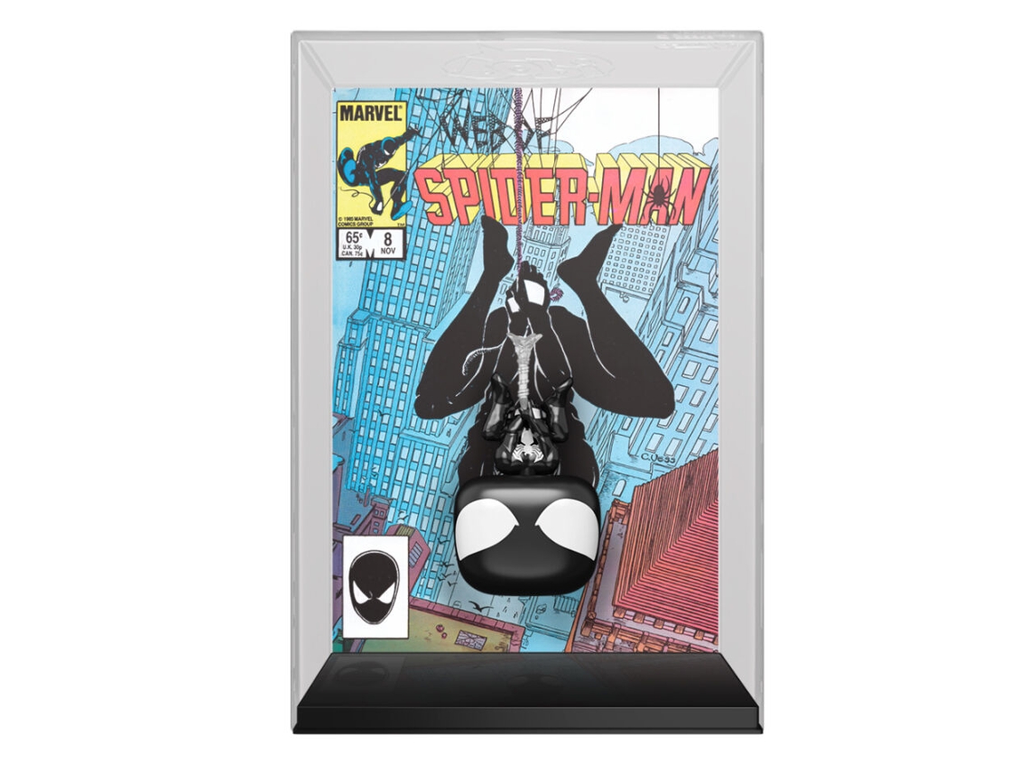 Figura Pop Spider-Man Portada del cómic Traje negro Spider-Man Funko