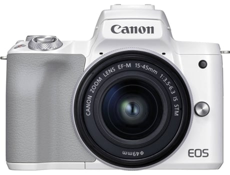 Kit Cámara Mirrorless CANON M50 MII + M15-45 Blanco