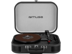 Tocadiscos  MUSE MT-201 DG Negro (Manual - Velocidad: 33 1/3 - 45 - 78)