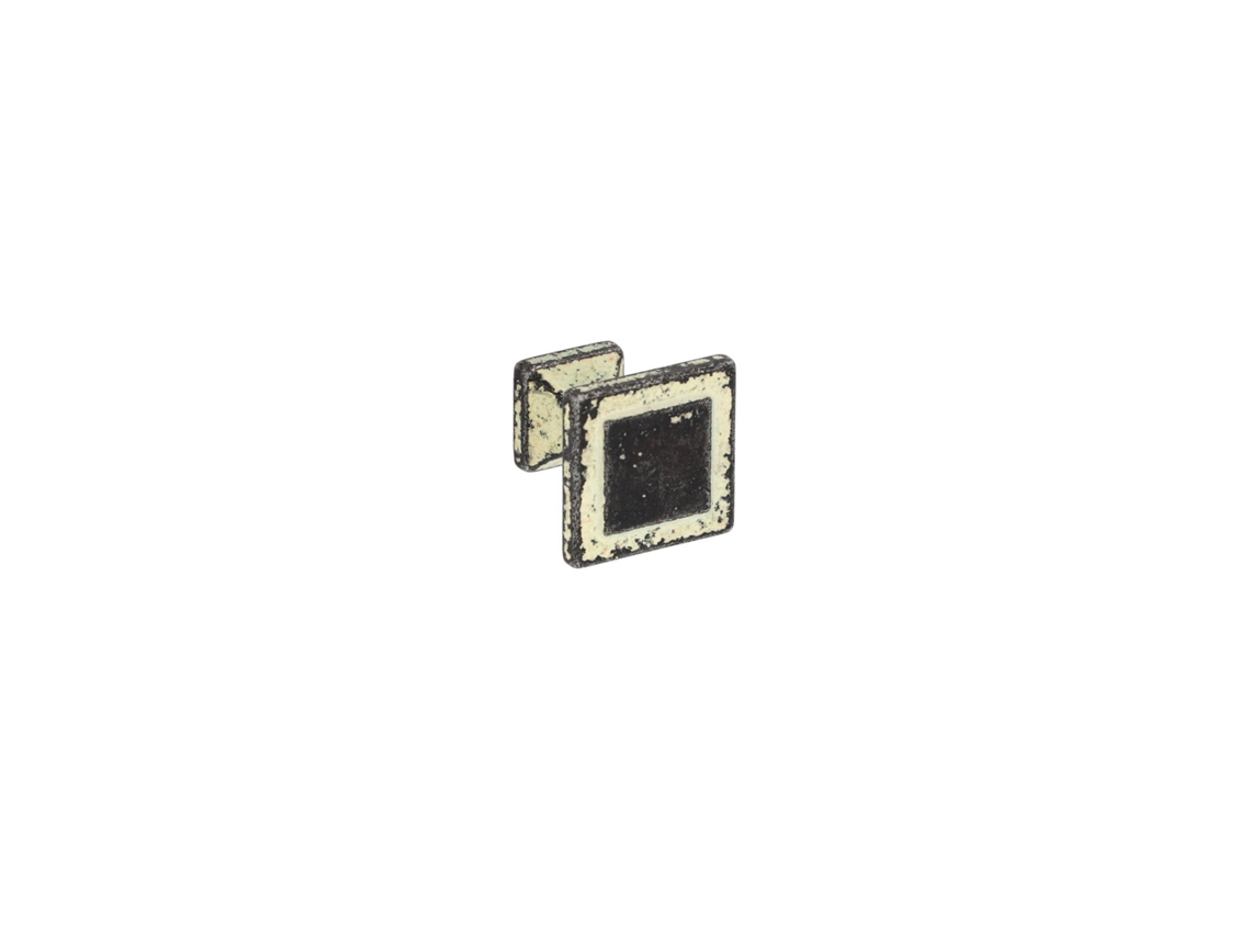 Pomo Para Muebles De Zamac Diámetro 24mm X 24 Marfil Rústico Lote De 25