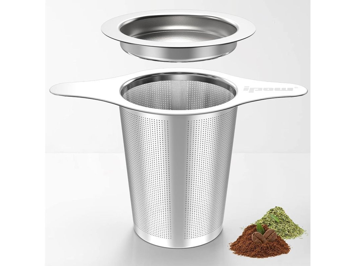 2026da-colador De Té Y Café De Malla Ultradelgada En Acero Inoxidable 304 Con Cesta Espaciosa Y Tapa Multiuso