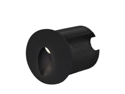 Mini Spot LED Wall Vector B redondo negro 2w 3000k IP65 BRAYTRON