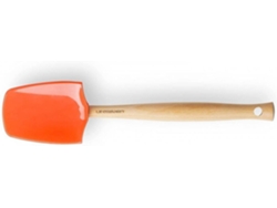 Espátula LE CREUSET (Naranja - Madera, Silicona - 28 cm)