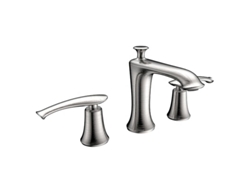 Grifo De Lavabo Con Repisa 3 Agujeros 401 Níquel Cepillado, Colección Eas