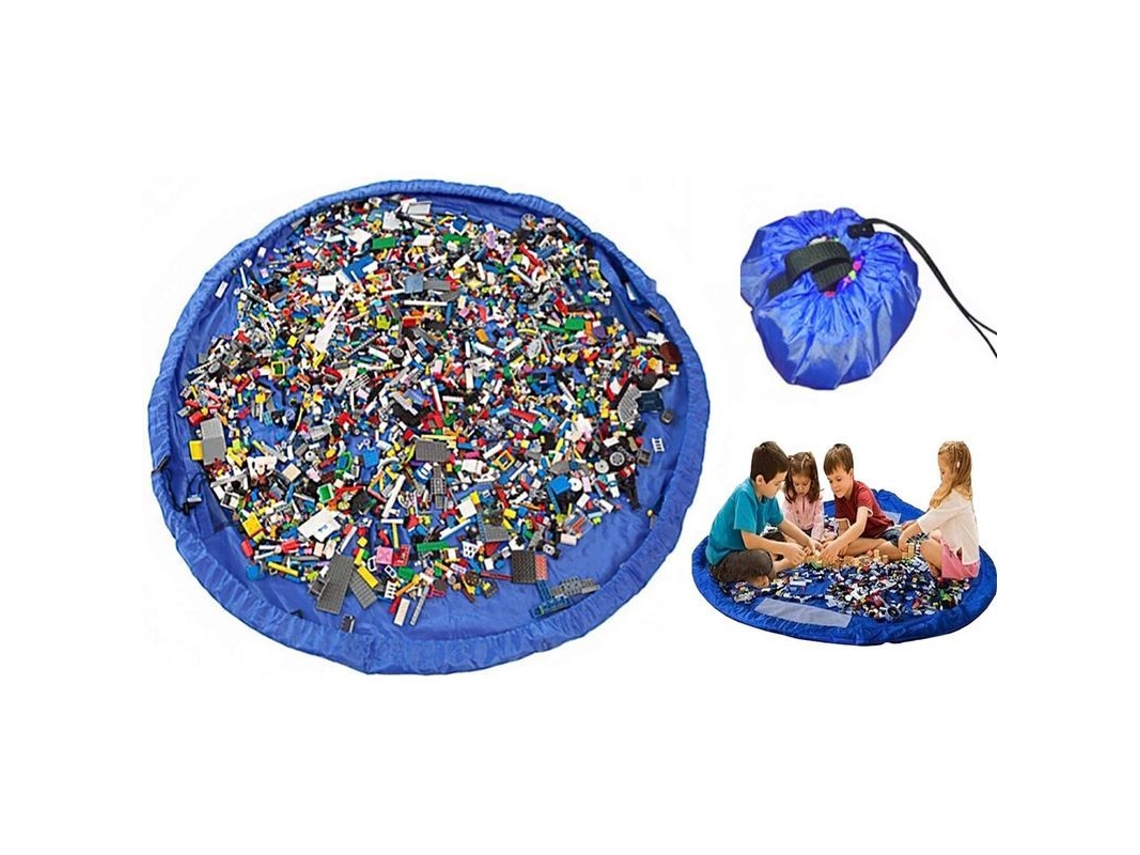 Bolsa Portátil Para Guardar Juguetes Con Alfombrilla, 150 Cm De Diámetro, Fácil De Limpiar.